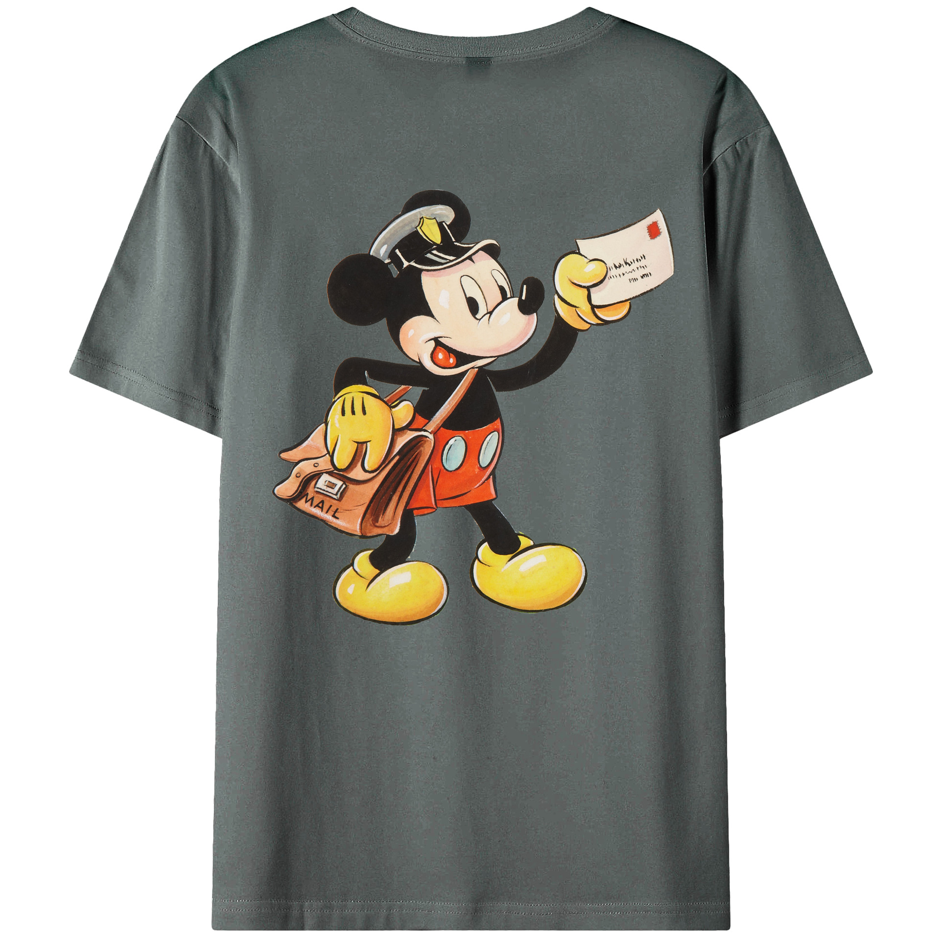 （画像用） ミッキーマウス Mickey Mouse 綿100％半袖Tシャツ（背面プリント）